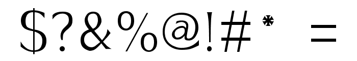 Hayashi-Serif Font OTHER CHARS