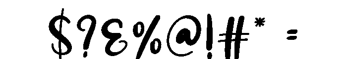 Hazelnut Font OTHER CHARS