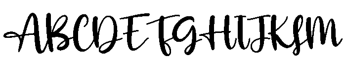 Hazelnut Font UPPERCASE