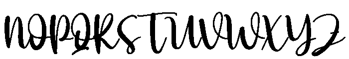 Hazelnut Font UPPERCASE