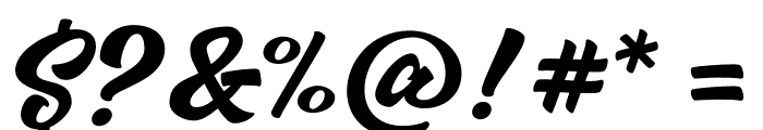 Hazzard Personal Use Regular Font OTHER CHARS