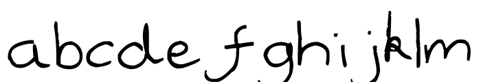 handwrited Font LOWERCASE
