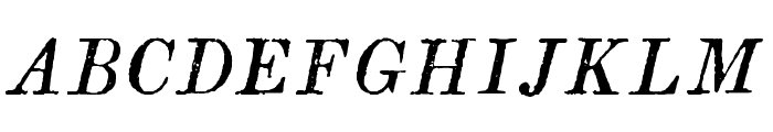 Oldkirk WF Italic Font UPPERCASE