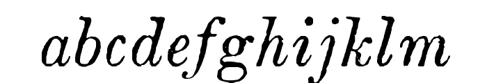 Oldkirk WF Italic Font LOWERCASE