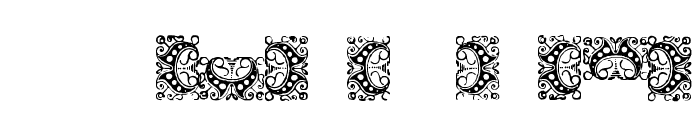 Steam Border Medium Baroque Font OTHER CHARS