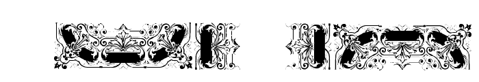 Steam Border Wide Acanthus and Bar Font OTHER CHARS