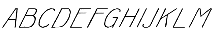 Whittle WF Italic Font UPPERCASE