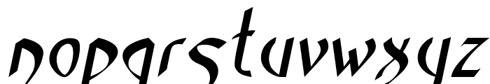 HadesItalic Font LOWERCASE