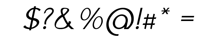 Halifax-Italic Font OTHER CHARS
