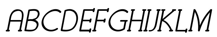 Halix-Italic Font UPPERCASE