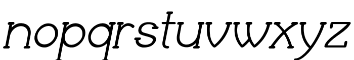 Halix-Italic Font LOWERCASE