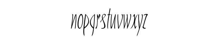 Handi-ExtracondensedItalic Font LOWERCASE