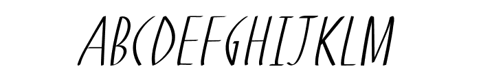 Handi-Italic Font UPPERCASE