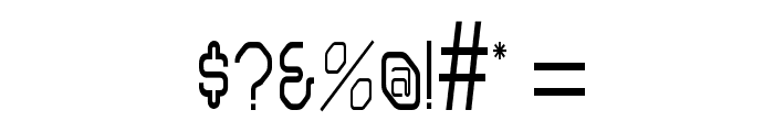Hanger Condensed Normal Font OTHER CHARS