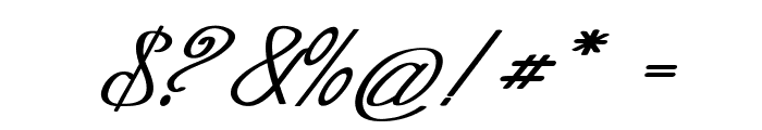 Hansel-BoldItalic Font OTHER CHARS