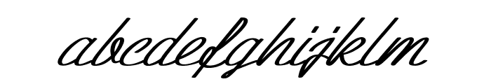 Hansel-BoldItalic Font LOWERCASE