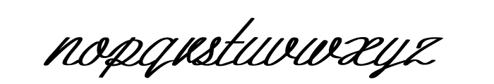 Hansel-BoldItalic Font LOWERCASE
