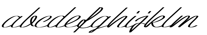 Hansel-ExpandedItalic Font LOWERCASE