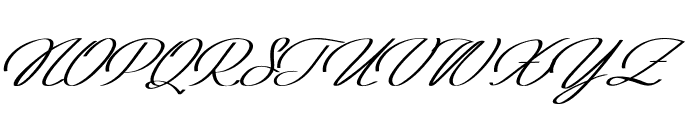 Hansel-Italic Font UPPERCASE