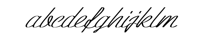 Hansel-Italic Font LOWERCASE