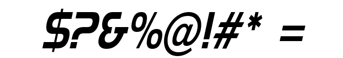 Hanzel Thin Italic Font OTHER CHARS
