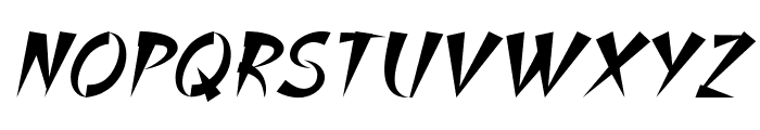 Hanzo-BoldItalic Font UPPERCASE