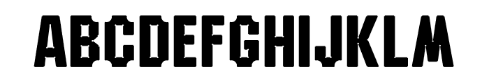 Hardy Regular Font UPPERCASE