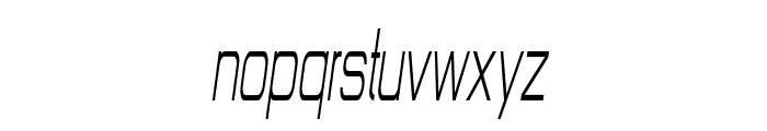 Harkin-CondensedItalic Font LOWERCASE