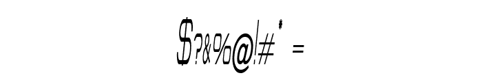 Harkin-ExtracondensedItalic Font OTHER CHARS
