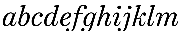 Harriet Text Regular Italic Font LOWERCASE