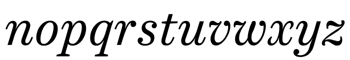 Harriet Text Regular Italic Font LOWERCASE