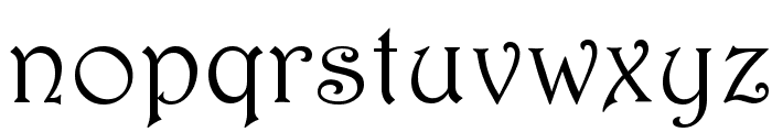 Harrington Font LOWERCASE