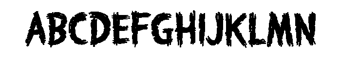 Haunted House Font LOWERCASE