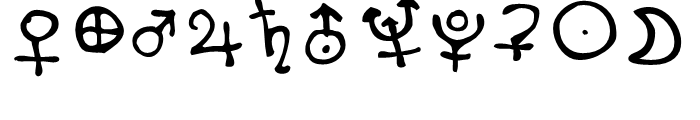 Haakke Symbols Font LOWERCASE