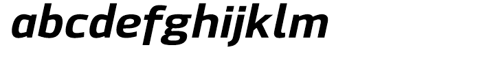 Hackman ExtraBold Italic Font LOWERCASE