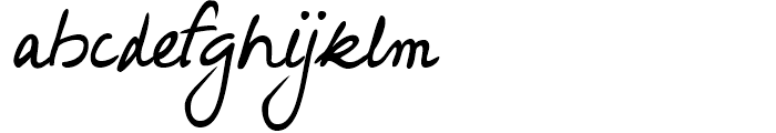 Hakon Handwriting Regular Font LOWERCASE