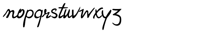 Hakon Handwriting Regular Font LOWERCASE
