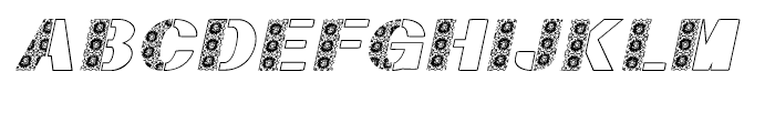 Half Flower 2 Italic Font UPPERCASE