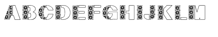 Half Flower Regular 2 Font UPPERCASE