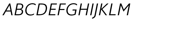 Halifax Light Italic Font UPPERCASE