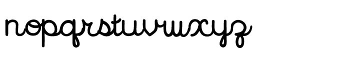 Hand Cursive Bold Font LOWERCASE