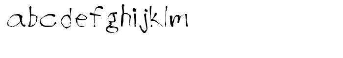 Handwrite Inkblot Regular Font LOWERCASE
