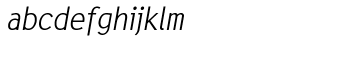 Hanseat Italic Font LOWERCASE