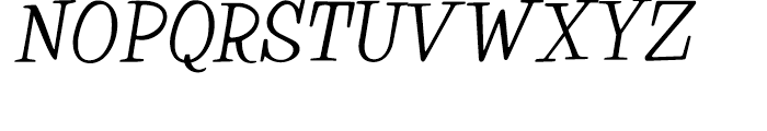 Happy Italic Font UPPERCASE