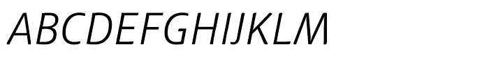 Haptic Light Italic Font UPPERCASE