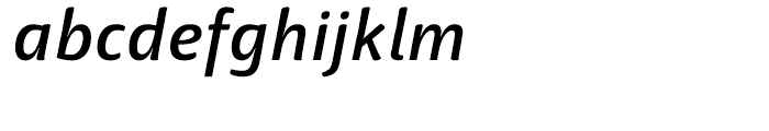 Haptic Semi Bold Italic Font LOWERCASE