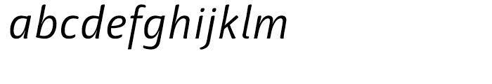 Haptic Semi Light Italic Font LOWERCASE