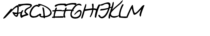 Harald Handwriting Regular Font UPPERCASE