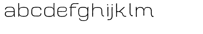 Hawkes Light Wide Font LOWERCASE