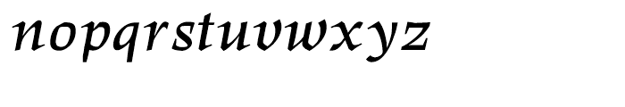 Hawkhurst Bold Italic Font LOWERCASE